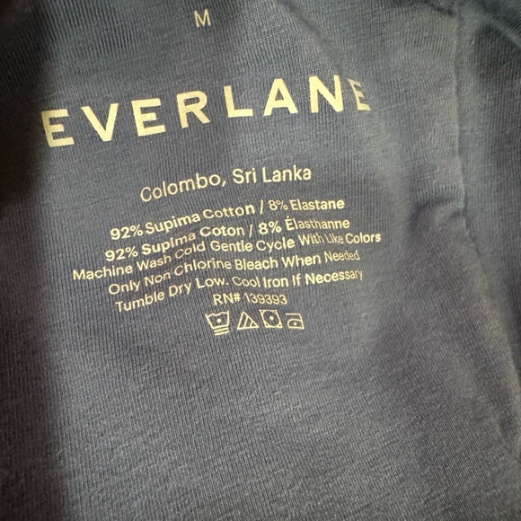 Everlane Classic Blue Short Sleeve Bodysuit - Picture 4 of 4